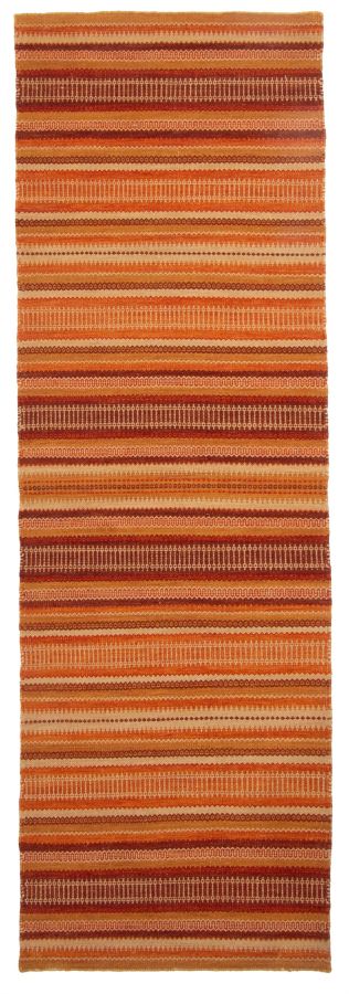 Turkish Boho 2'8" x 8'5" Flat-Weave Wool Kilim 