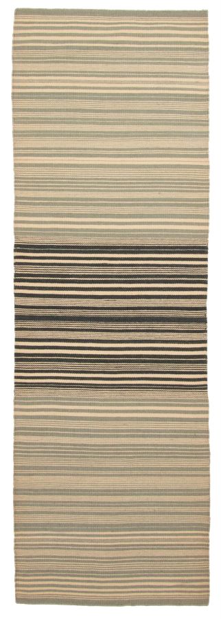 Turkish Boho 2'7" x 8'0" Flat-Weave Wool Kilim 