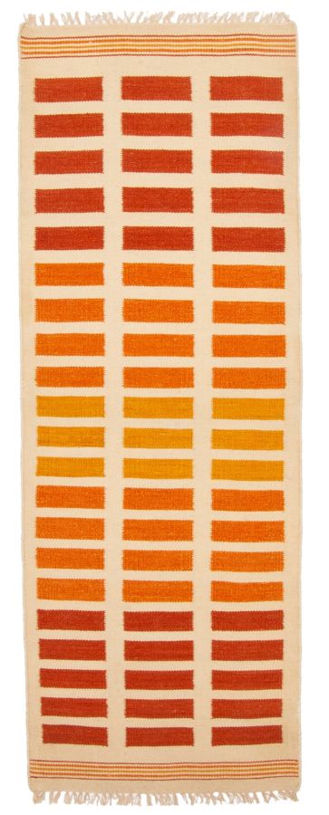 Kilim boho 2'3" x 6'1" en laine