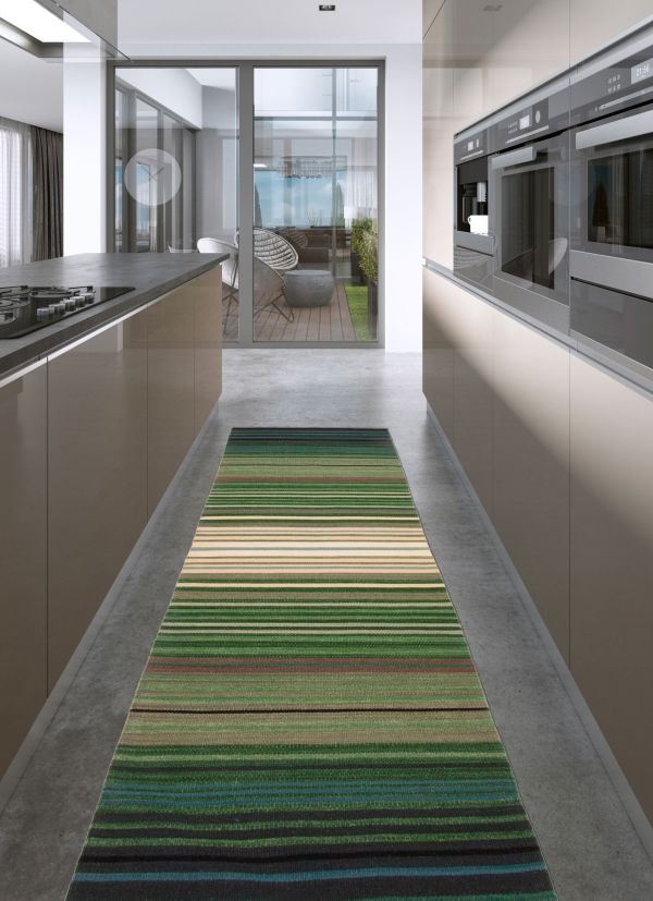 Turkish Boho 2'7" x 7'10" Flat-Weave Wool Kilim 