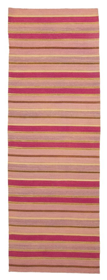 Turkish Boho 2'6" x 7'6" Flat-Weave Wool Kilim 