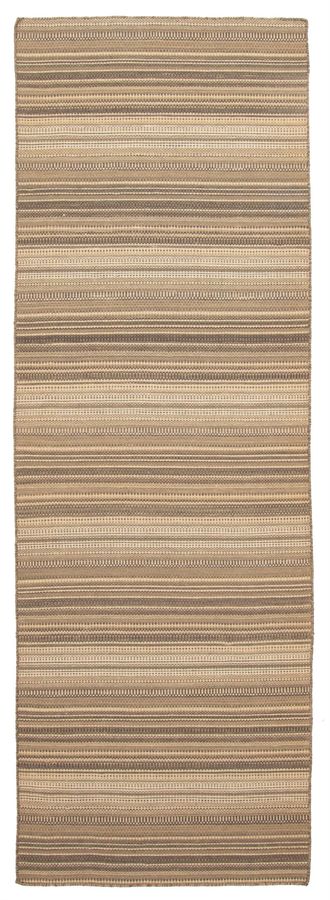 Turkish Boho 2'7" x 7'8" Flat-Weave Wool Kilim 