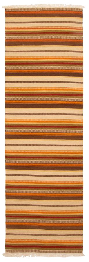 Turkish Boho 2'5" x 7'10" Flat-Weave Wool Kilim 