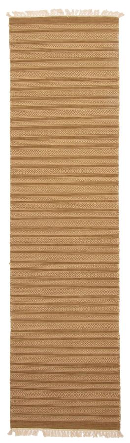 Turkish Boho 2'1" x 8'0" Flat-Weave Wool Kilim 