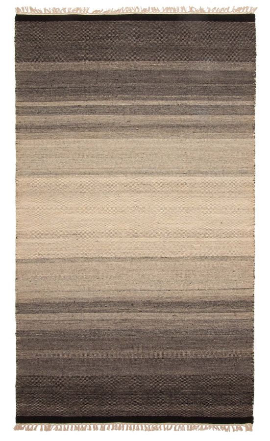 Turkish Boho 5'0" x 8'4" Flat-Weave Wool Kilim 