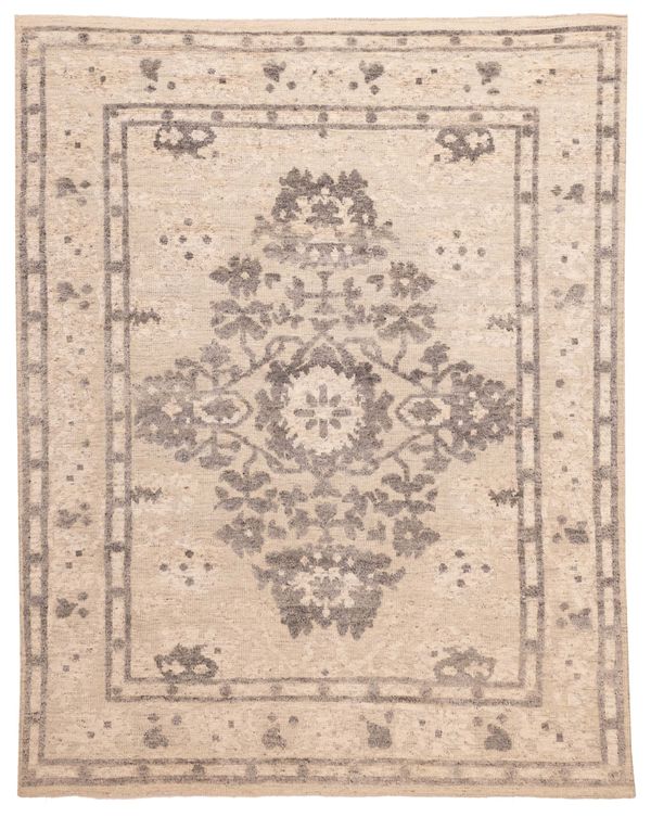 Indian Tangier 8'0" x 10'2" Hand-knotted Wool Rug 