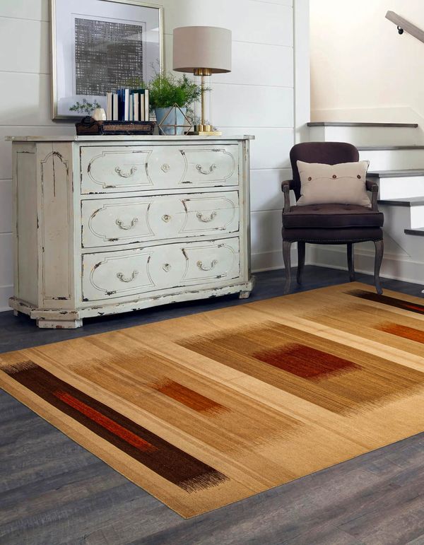 Turkish Ankara 5'4" x 7'10" Flat-Weave Wool Kilim 