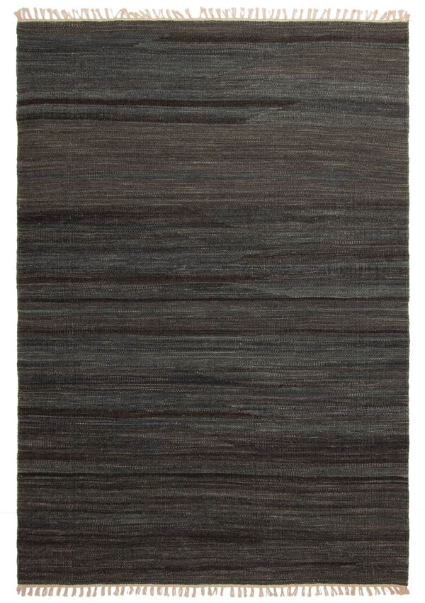 Turkish Boho 5'4" x 7'7" Flat-Weave Wool Kilim 
