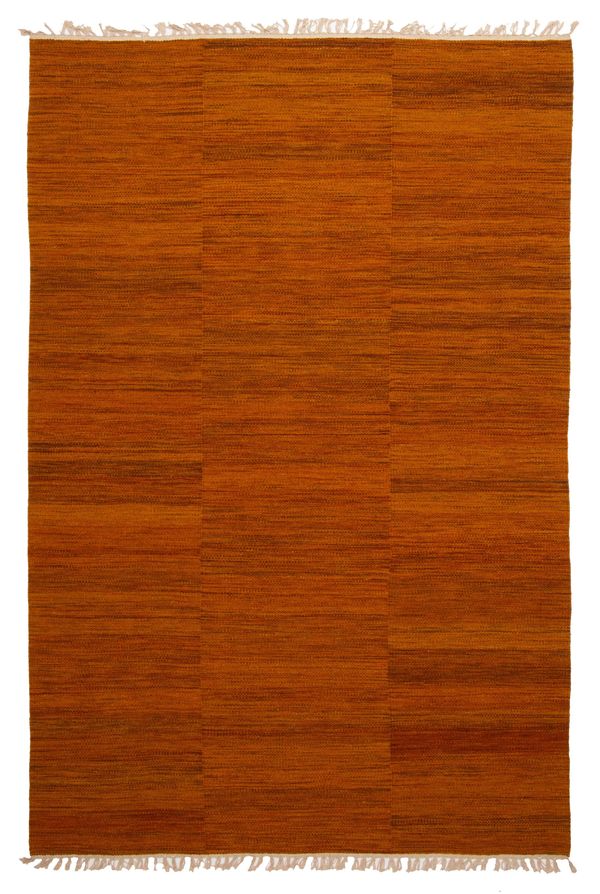 Turkish Boho 5'1" x 8'0" Flat-Weave Wool Kilim 