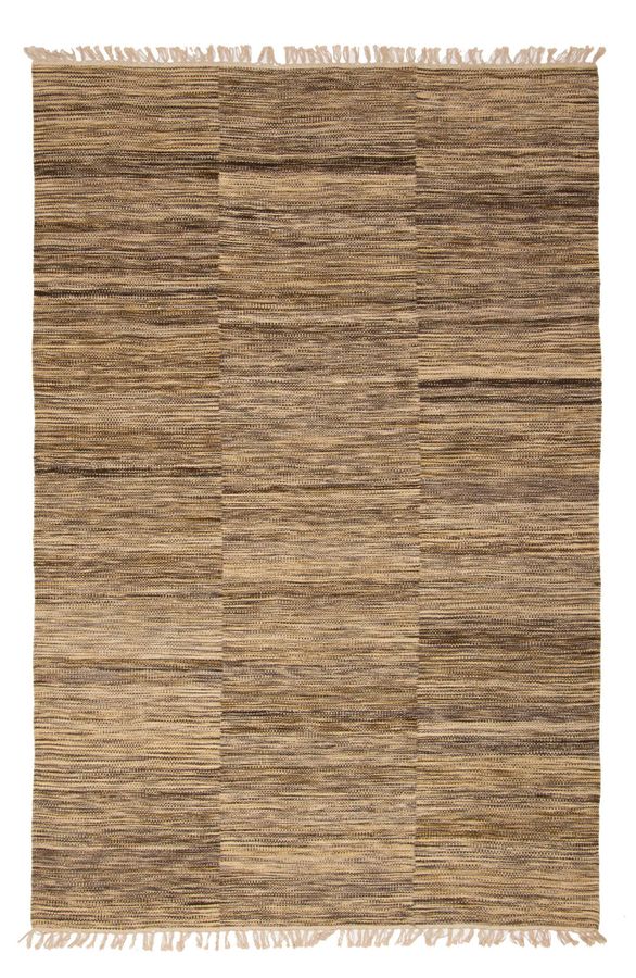 Turkish Boho 5'1" x 7'8" Flat-Weave Wool Kilim 