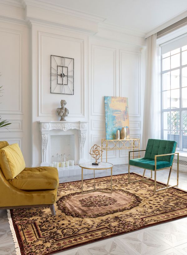 Nepal Aubusson 8'1" x 9'9" Hand-knotted Wool Rug 