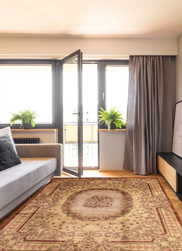 Nepal Aubusson 8'0" x 9'9" Hand-knotted Wool Rug 