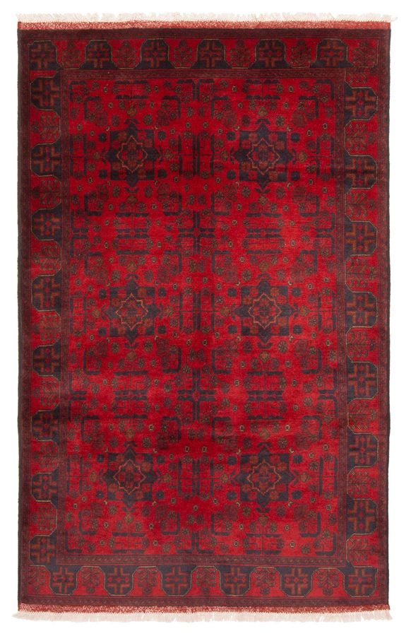 Afghan Finest Khal Mohammadi 4'1" x 6'7" Hand-knotted Wool Rug 