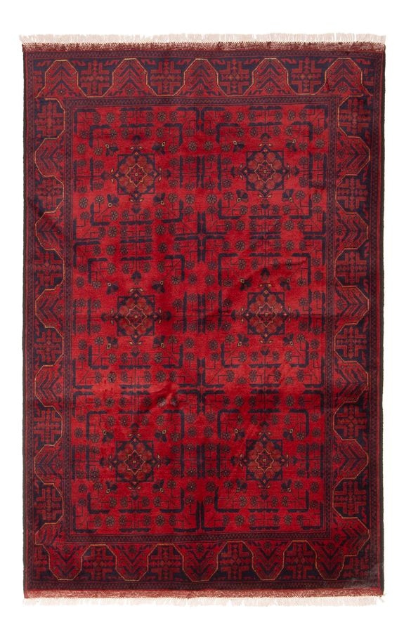 Afghan Finest Khal Mohammadi 4'2" x 6'6" Hand-knotted Wool Rug 