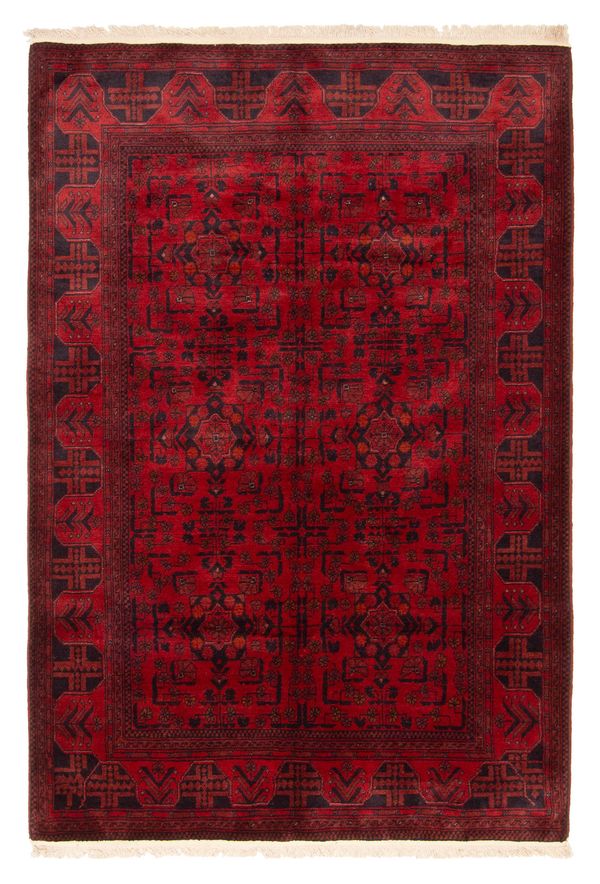 Afghan Finest Khal Mohammadi 4'3" x 6'6" Hand-knotted Wool Rug 