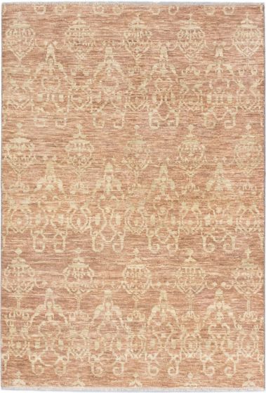 Indian Finest Oushak 6'0" x 8'10" Hand-knotted Wool Rug 