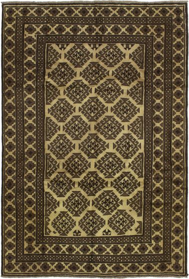 Afghan Finest Rizbaft 5'11" x 9'0" Hand-knotted Wool Rug 