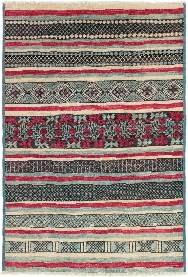 Indian Shalimar 5'3" x 7'11" Hand-knotted Wool Rug 