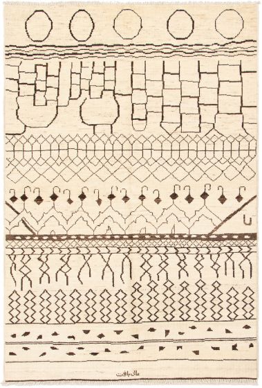 Indian Tangier 6'0" x 9'0" Hand-knotted Wool Rug 