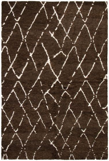 Indian Arlequin 6'0" x 9'0" Hand-knotted Wool Rug 