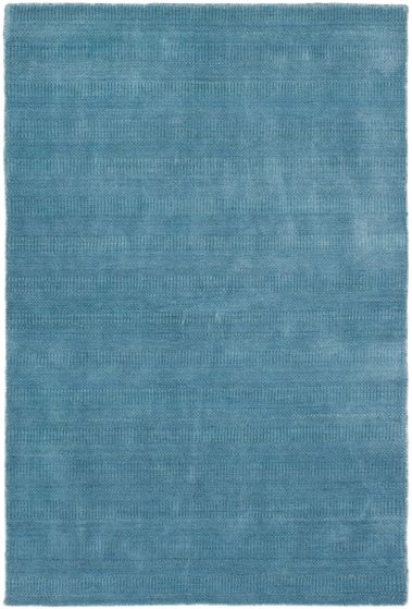 Indian Silk Shadow 4'0" x 6'0" Hand-knotted Viscose, Wool Rug 