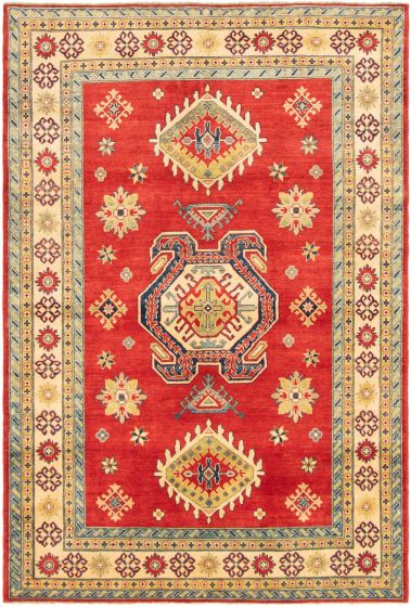 Afghan Finest Ghazni 6'5" x 9'8" Hand-knotted Wool Rug 