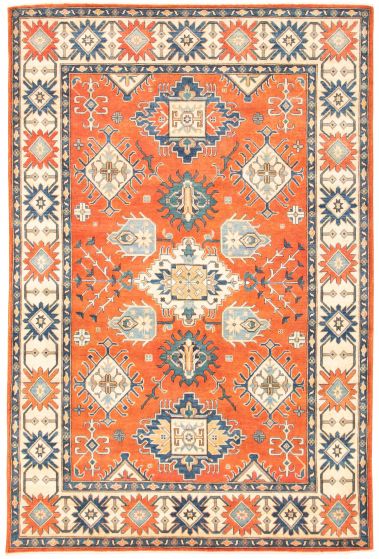 Afghan Finest Ghazni 6'3" x 9'7" Hand-knotted Wool Rug 