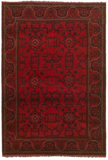 Afghan Finest Khal Mohammadi 4'2" x 6'2" Hand-knotted Wool Rug 