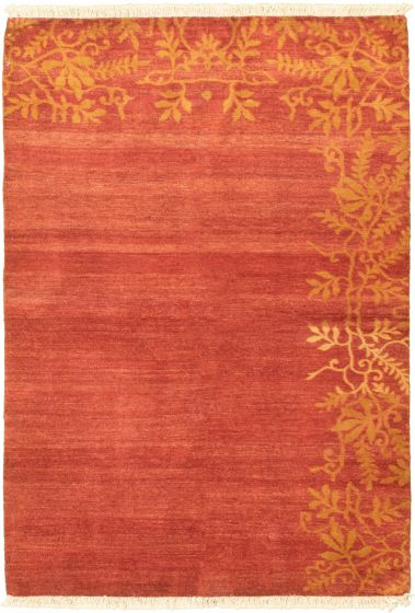 Pakistani Peshawar Ziegler 4'3" x 6'3" Hand-knotted Wool Rug 