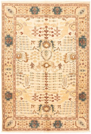 Afghan Chobi Finest 6'1" x 9'0" Hand-knotted Wool Rug 