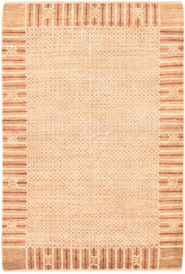 Pakistani Peshawar Ziegler 4'3" x 6'4" Hand-knotted Wool Rug 