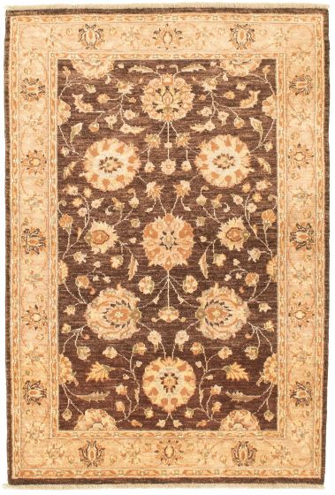 Afghan Chobi Finest 4'0" x 6'0" Hand-knotted Wool Rug 