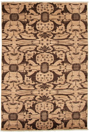 Pakistani Lahore Finest Collection 6'0" x 9'0" Hand-knotted Wool Rug 