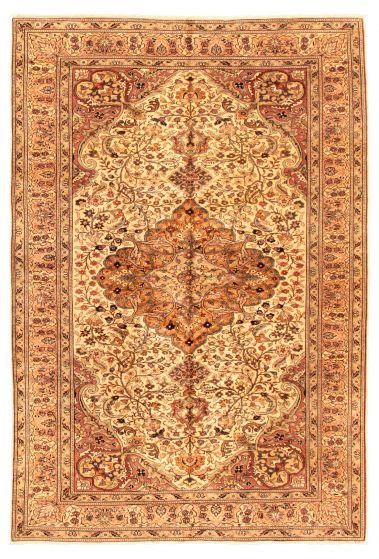 Turkish Hereke 6'6" x 9'8" Hand-knotted Wool Rug 