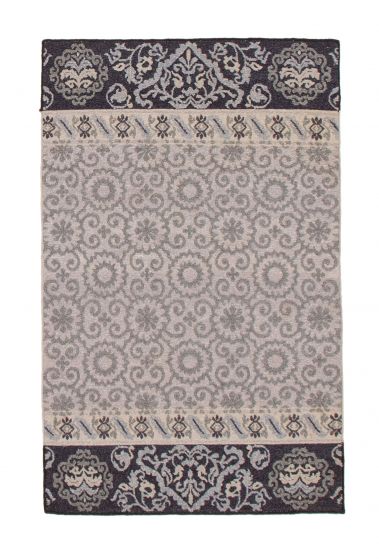 Indian Tamar III 3'6" x 5'6" Flat-Weave Wool Tapestry Kilim 