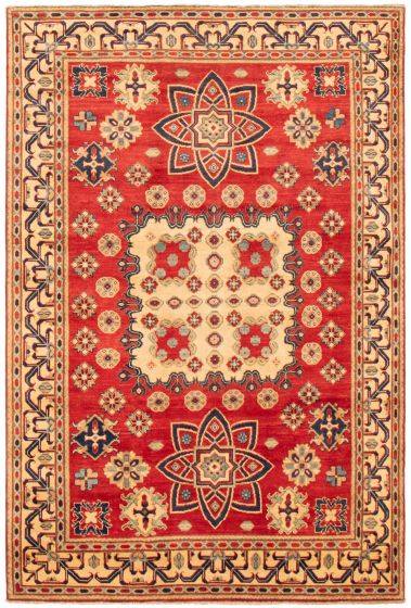 Afghan Finest Ghazni 6'5" x 9'10" Hand-knotted Wool Rug 