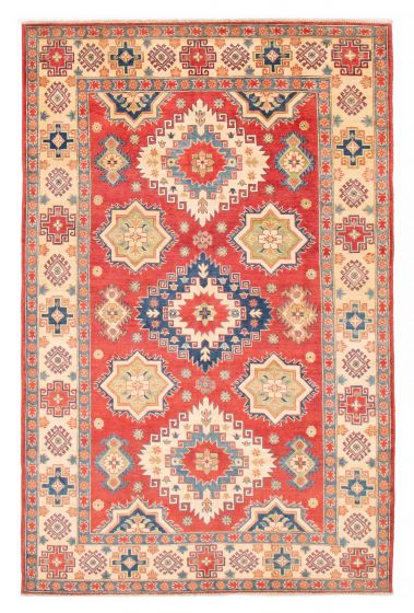 Afghan Finest Ghazni 6'8" x 10'1" Hand-knotted Wool Rug 