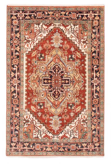 Indian Serapi Heritage 5'9" x 8'8" Hand-knotted Wool Rug 