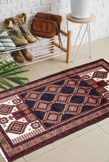 Afghan Royal Baluch 3'3" x 6'6" Hand-knotted Wool Rug 