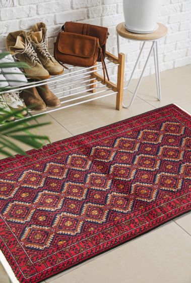 Afghan Royal Baluch 3'4" x 5'8" Hand-knotted Wool Rug 