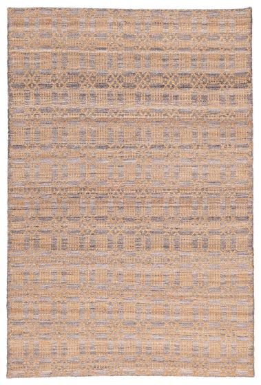 Indian Palas Denizli 5'3" x 7'8" Flat-Weave Jute& Rayon Kilim 