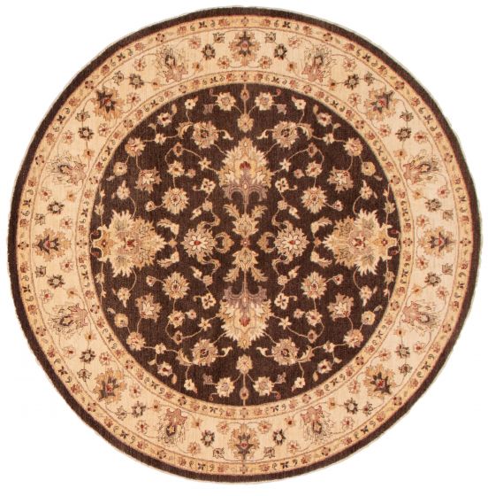 Pakistani Peshawar Oushak 8'2" x 8'2" Hand-knotted Wool Rug 
