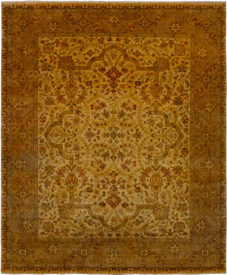 Indian Jamshidpour 8'1" x 9'9" Hand-knotted Wool Rug 