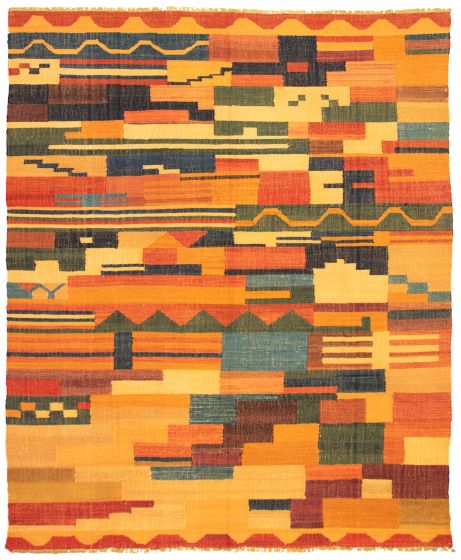 Turkish Sundance 9'5" x 11'3" Flat-Weave Wool Kilim 