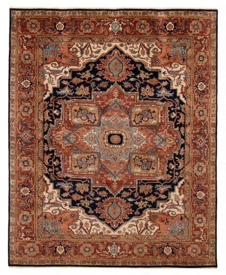 Indian Jules Sultane 7'11" x 9'8" Hand-knotted Wool Rug 
