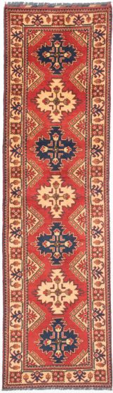 Afghan Finest Kargahi 2'9" x 9'7" Hand-knotted Wool Rug 