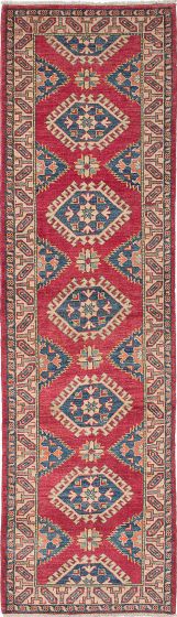 Afghan Finest Ghazni 2'8" x 9'11" Hand-knotted Wool Rug 