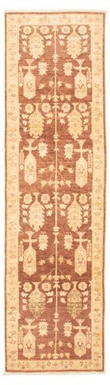 Afghan Chobi Finest 2'7" x 9'10" Hand-knotted Wool Rug 