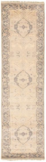 Tapis oushak royal 2'7" x 9'9" en laine