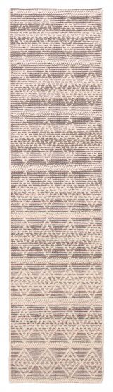Indian Sienna 2'8" x 10'2" Braid weave Wool Rug 